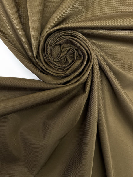Viscose Cotton Twill Brown Green