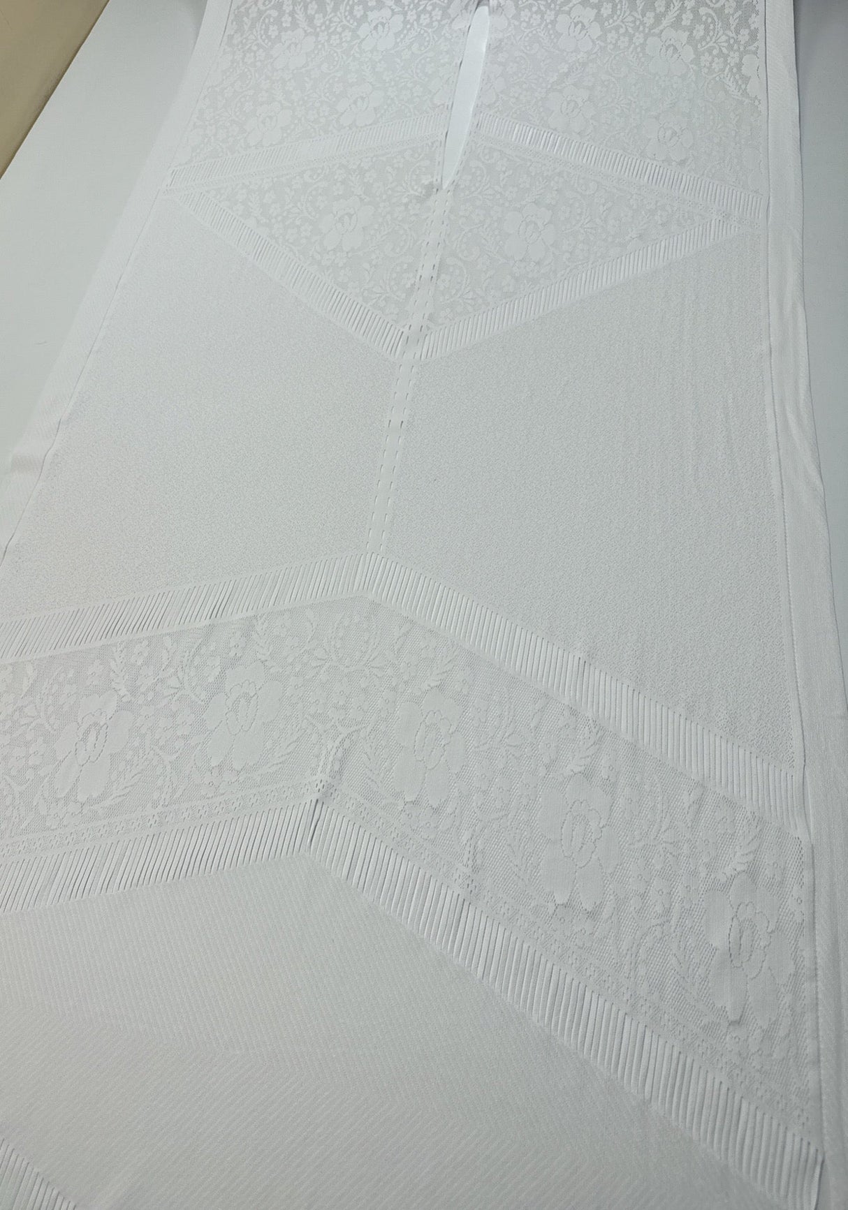 Polyamide Elastane Knitted Fabric White Panel Print