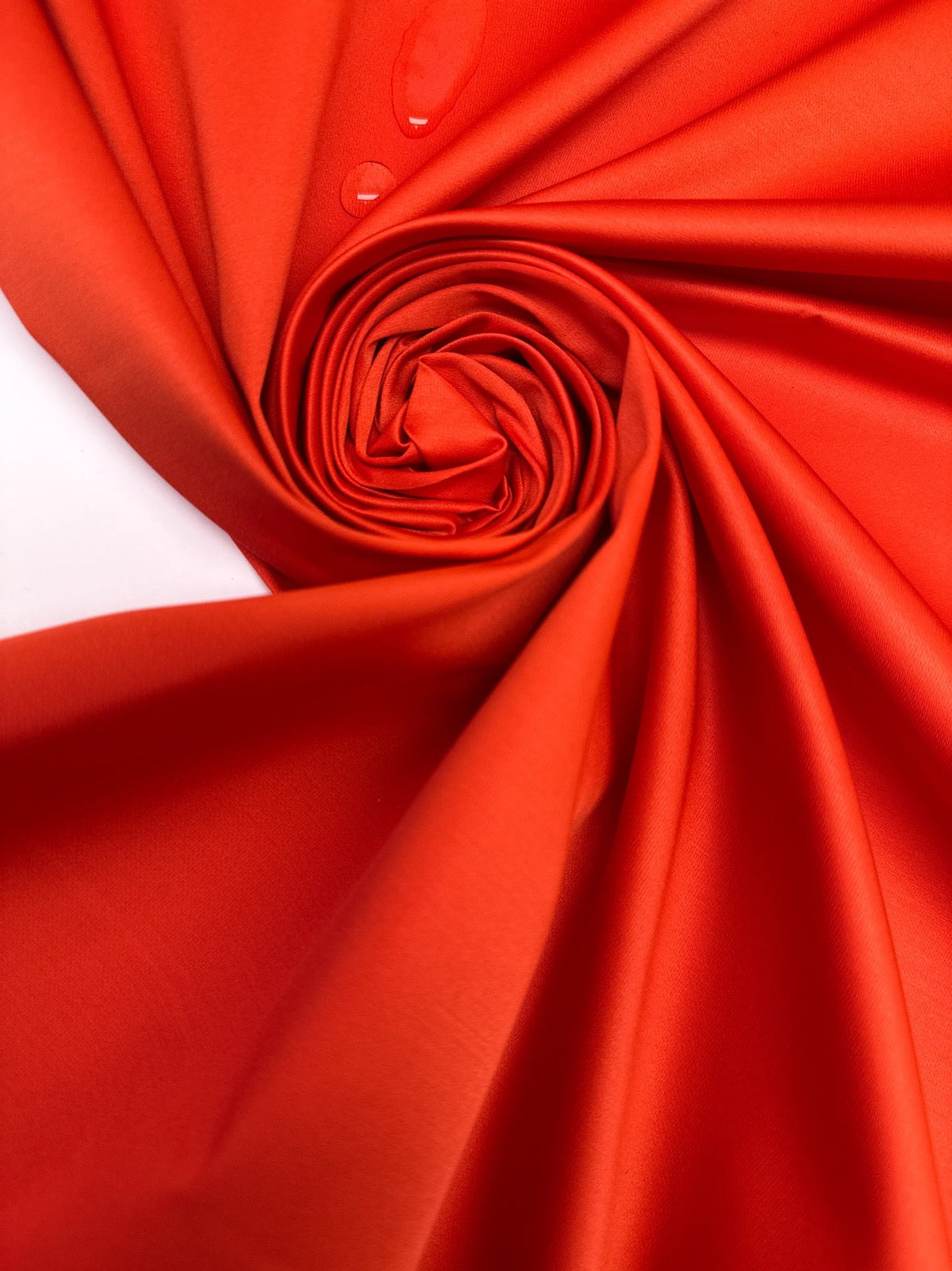 Cotton Polyamid Sateen Red-Orange