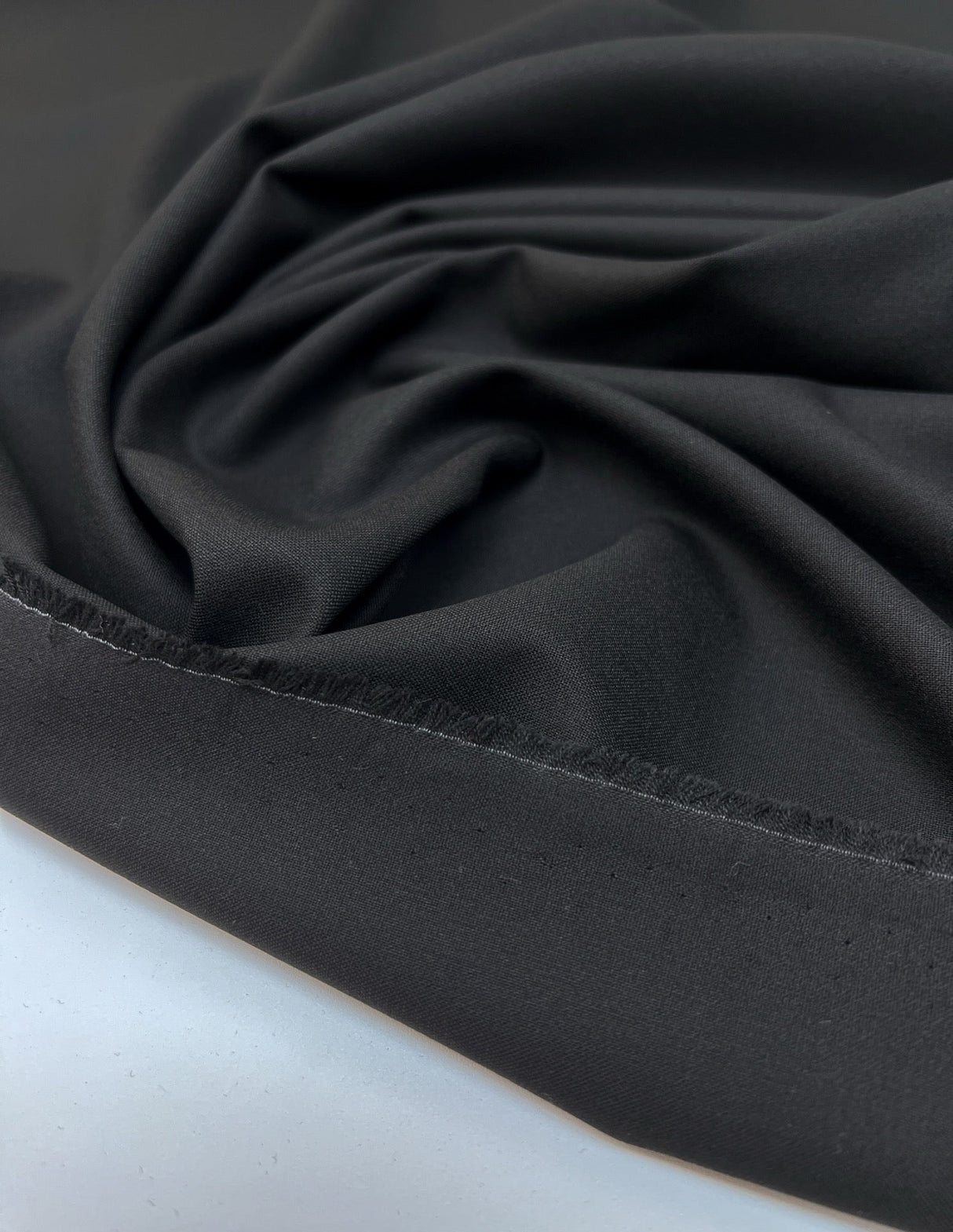 Black Suit Fabric With Elastane