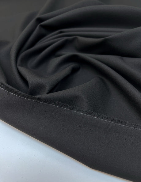 Black Suit Fabric With Elastane