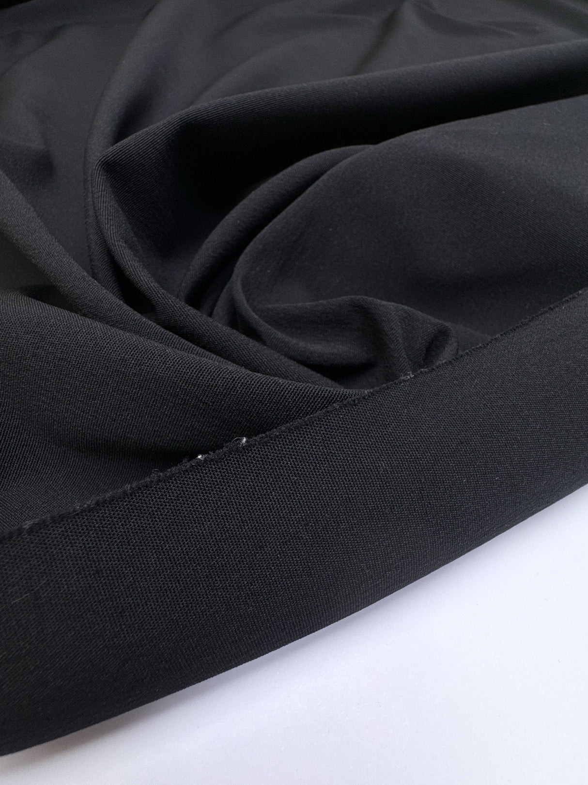Black Polyamide Elastane Woven