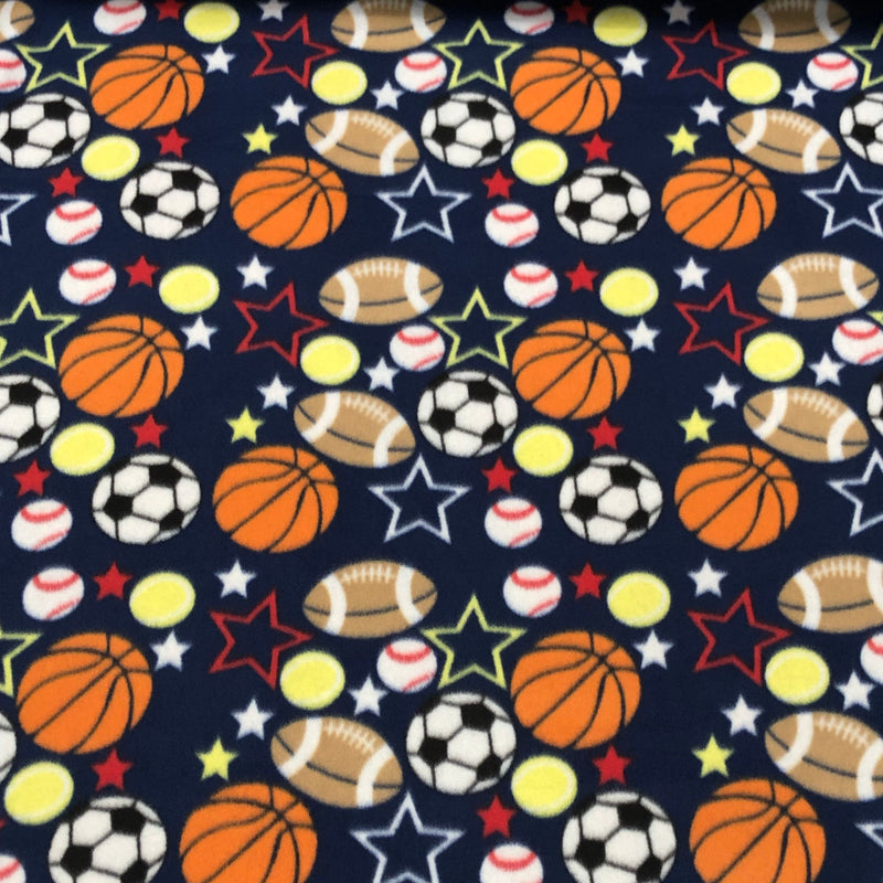 Polyester Assorted Anti-Pill Fleece Fabric - Assorted Print, 58-60 Inches Width
