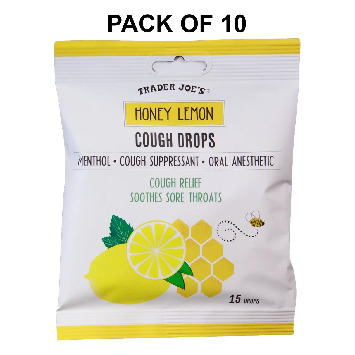 Trader Joe’s Honey Lemon Cough Drops | 15 Each