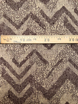 Printed Wool Fabric Brown Beige