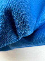 Blue Polyester Cotton Gabardine Twill