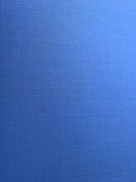 Blue Wool Blend Fabric