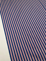 Cotton Poplin Blue Striped