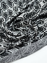 Polyamide Elastane Jacquard Knit Black White