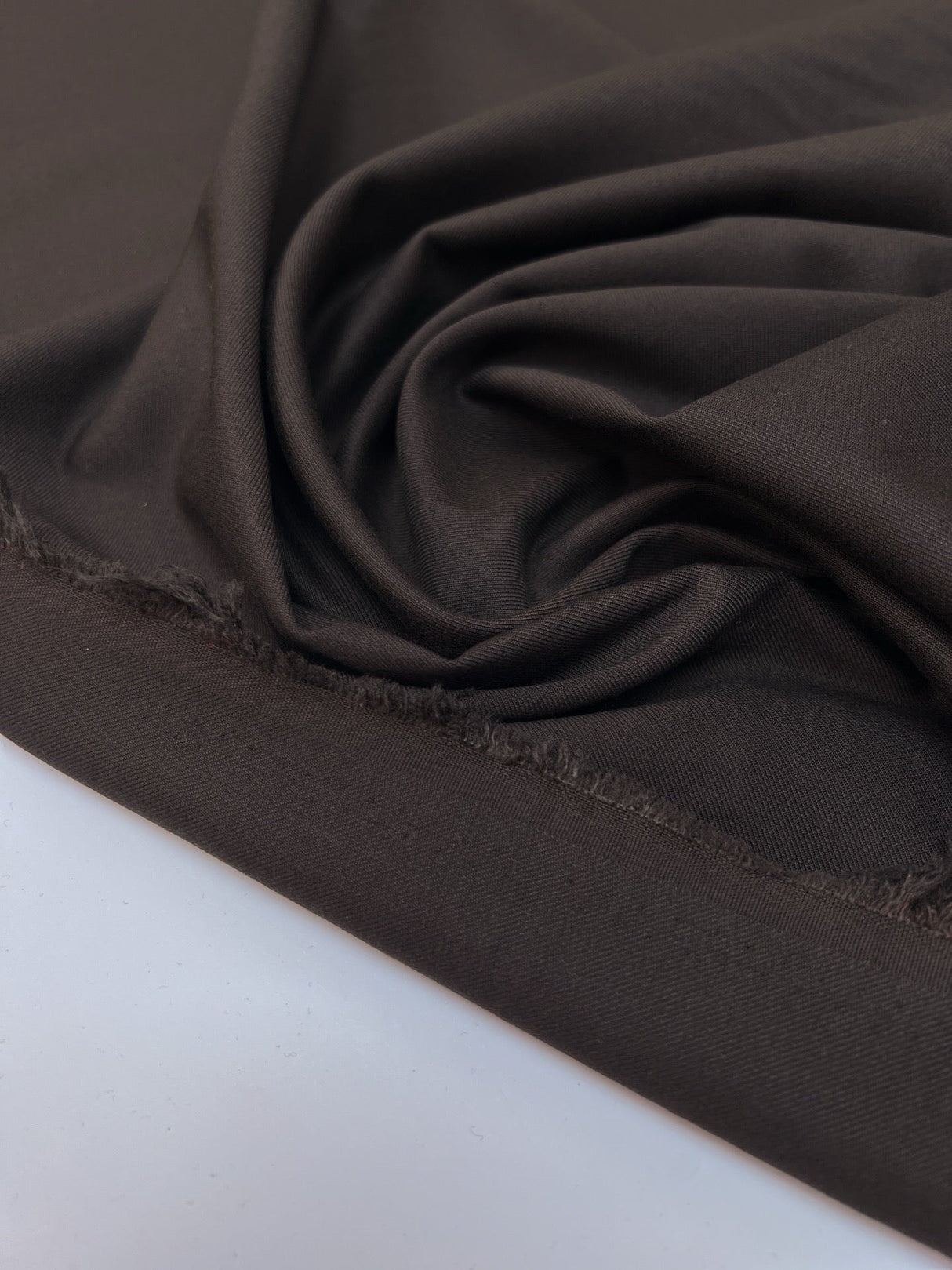 Cotton Twill Suiting Fabric Gray Brown