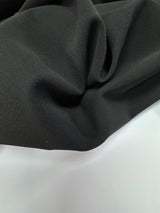 Black Polyester Viscose Elastane Twill