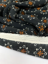 Viscose Crepe Printed Brown Fabric