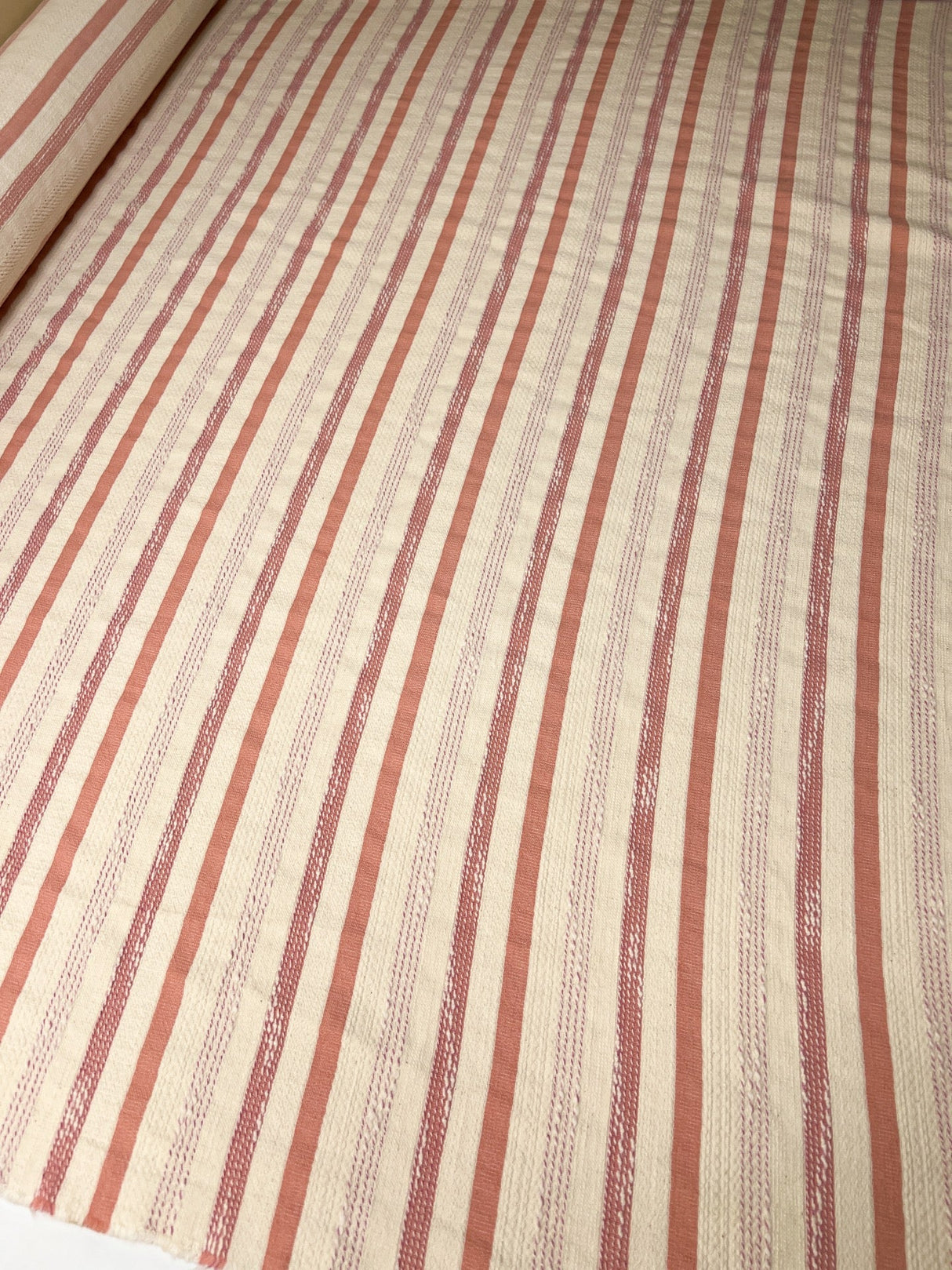 Cotton Flammé Striped Fabric