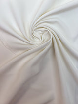 White Blend Fabric With Elastane