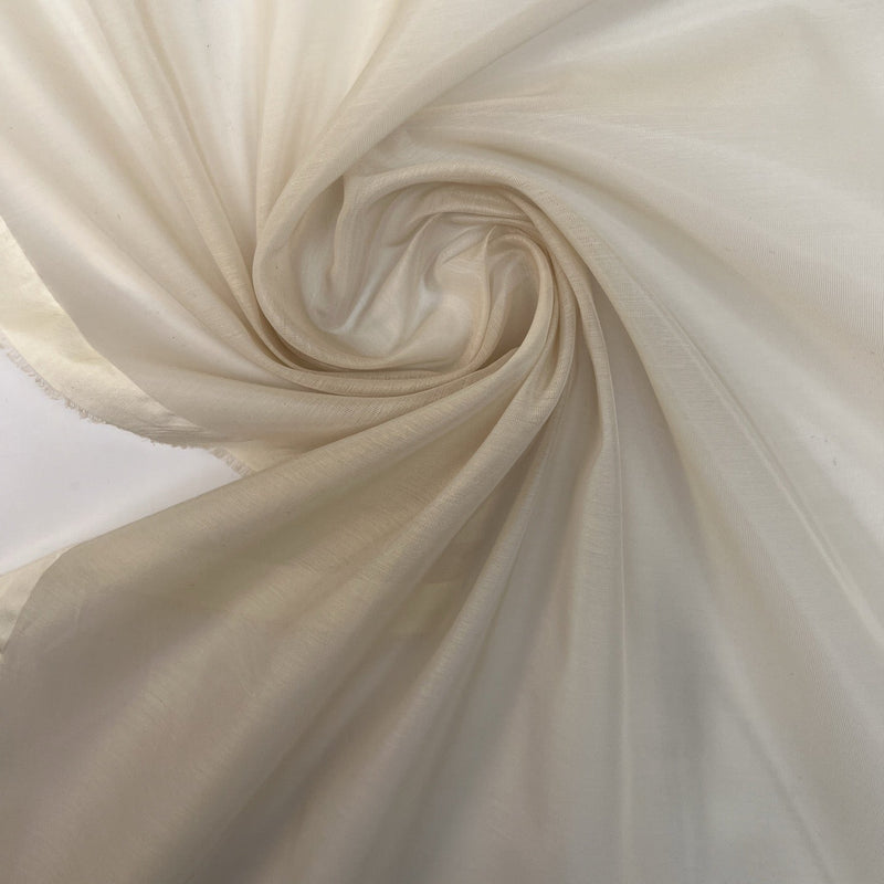 Cotton Plain Weave Melange Beige Fabric