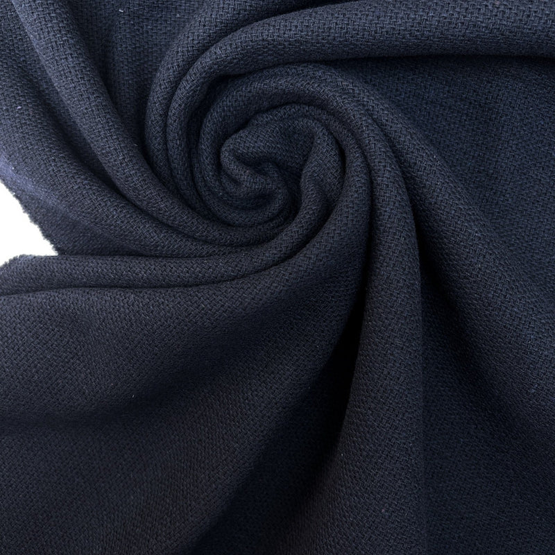Bonded Wool Acrylic Coat Fabric Blue