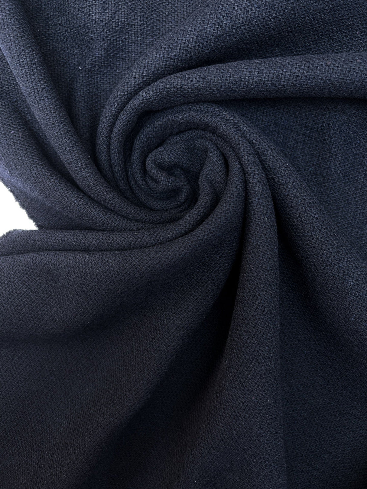 Bonded Wool Acrylic Coat Fabric Blue