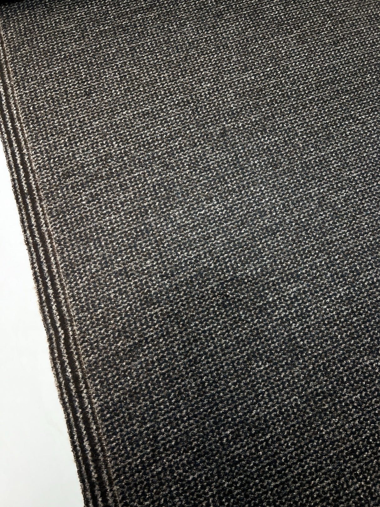 Wool Knit Abstract Shades Gray Brown Blue