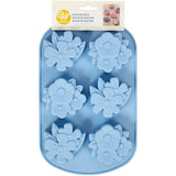 Wilton Floral Party Silicone Mold – 6 Cavity