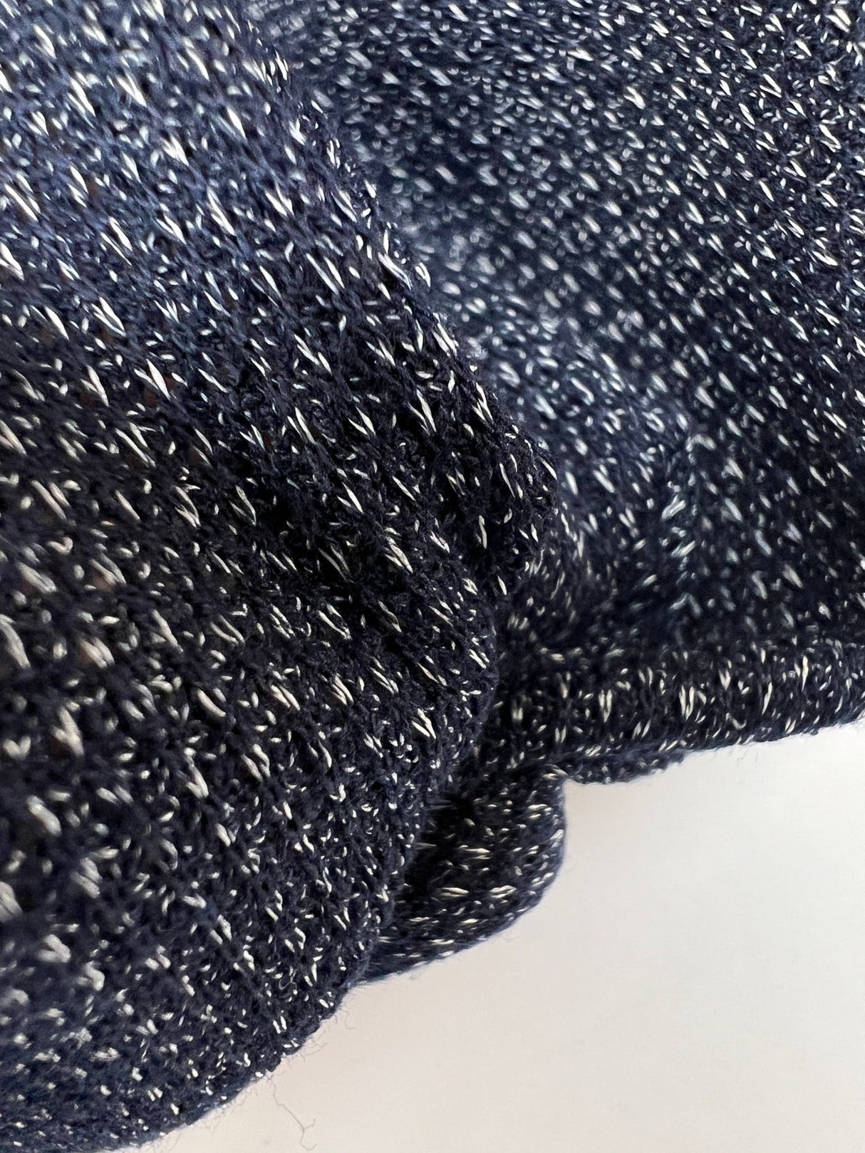 Viscose Knit Melange Blue Gray
