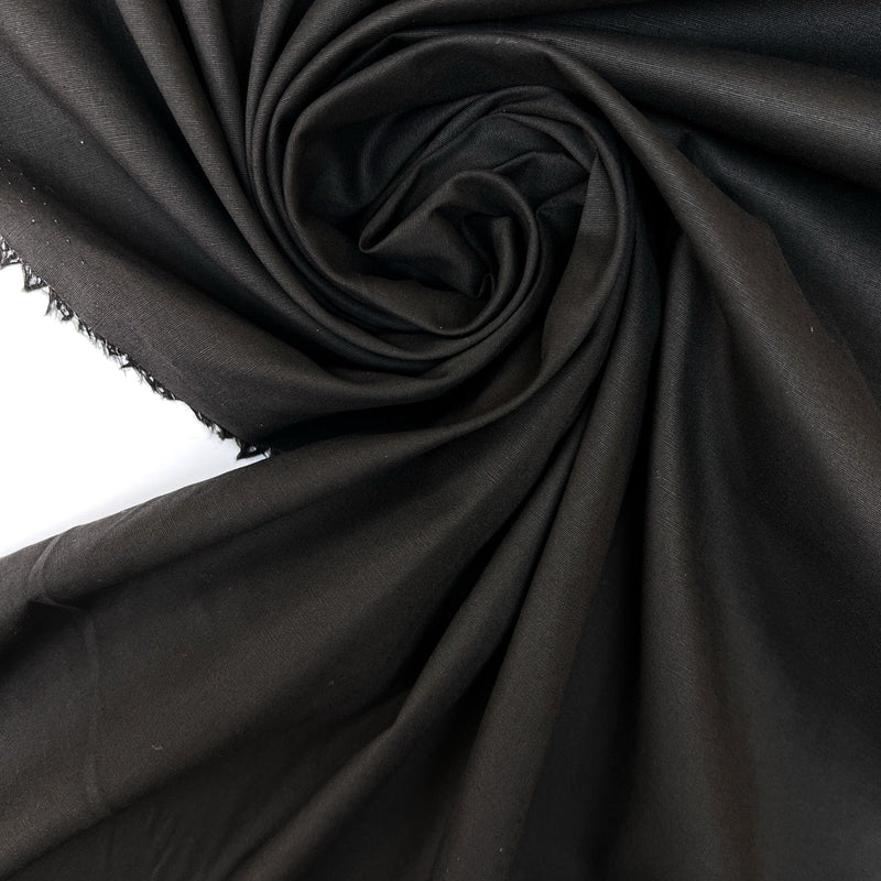 Viscose Elastane Plain Woven Brown Black