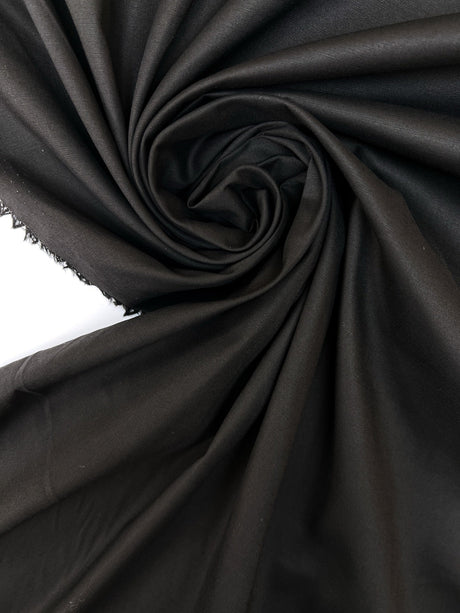 Viscose Elastane Plain Woven Brown Black
