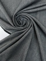 Wool Tweed Herringbone Suit Fabric Gray