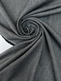 Wool Tweed Herringbone Suit Fabric Gray