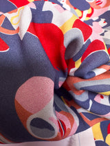 Viscose Fabric Abstract Print Multicolour