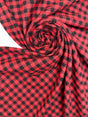 Cotton Flannel Checked Red Black