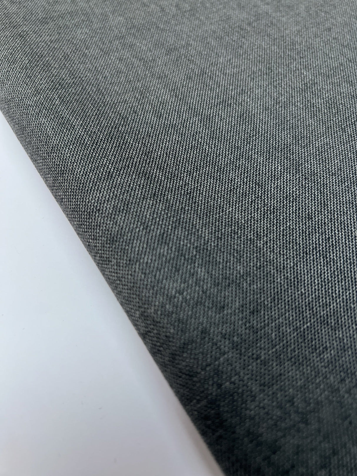 Virgin Wool Twill Gray Blue