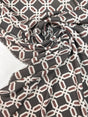 Printed Polyester Geometric Gray Beige