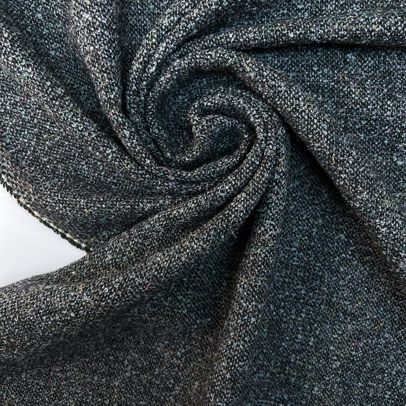 Wool Bouclé Fabric Gray Shades