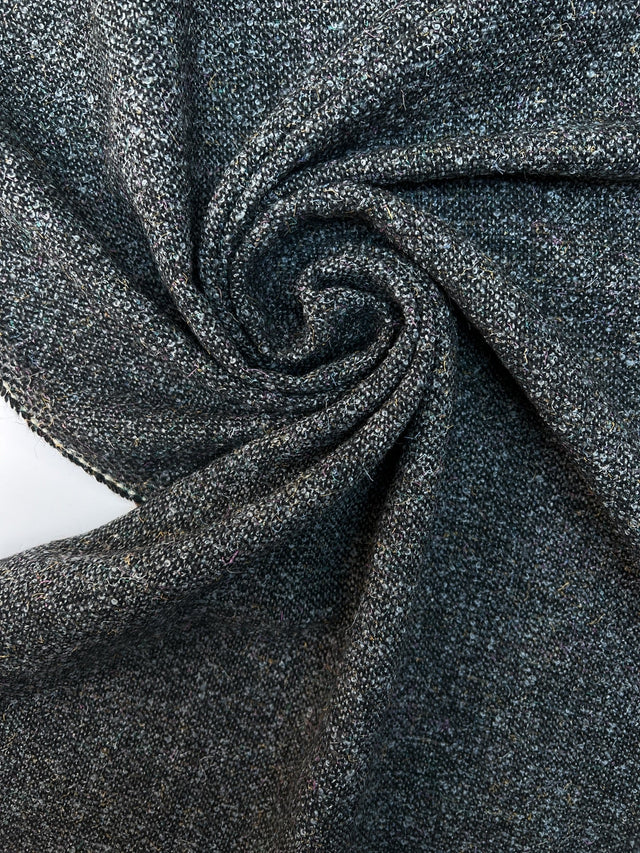 Wool Bouclé Fabric Gray Shades