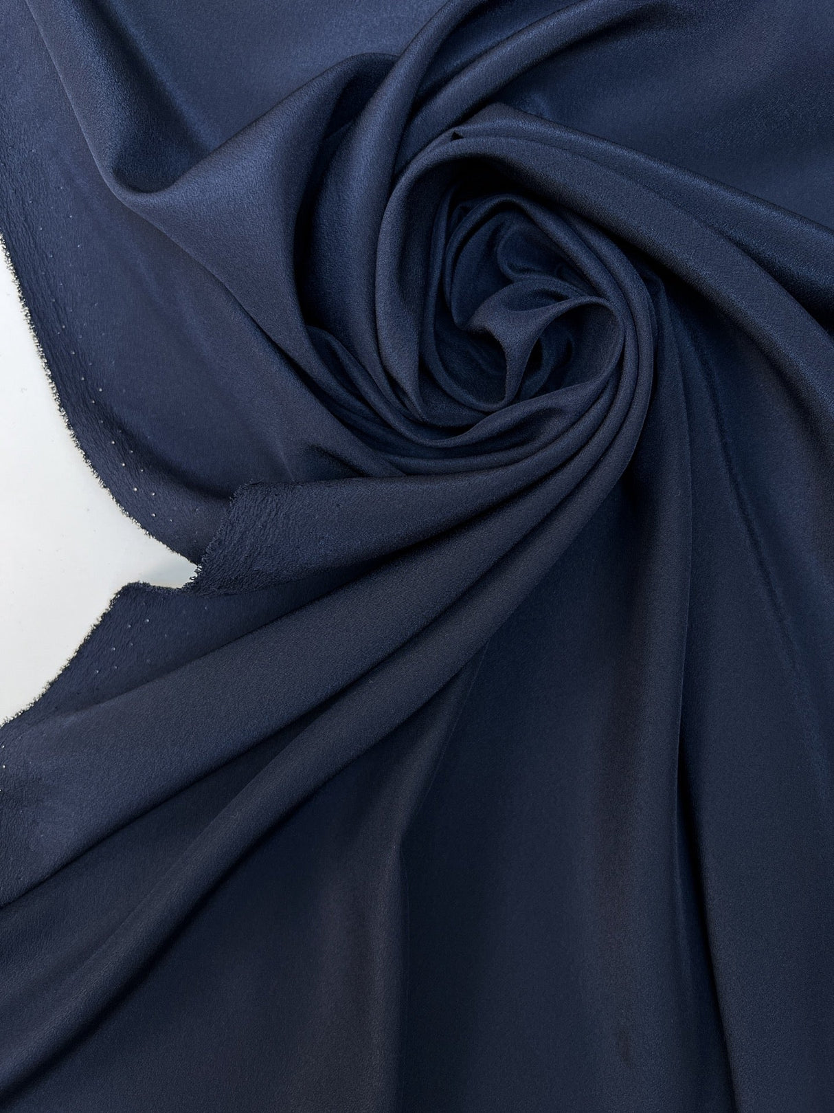 Blue Polyester Crepe