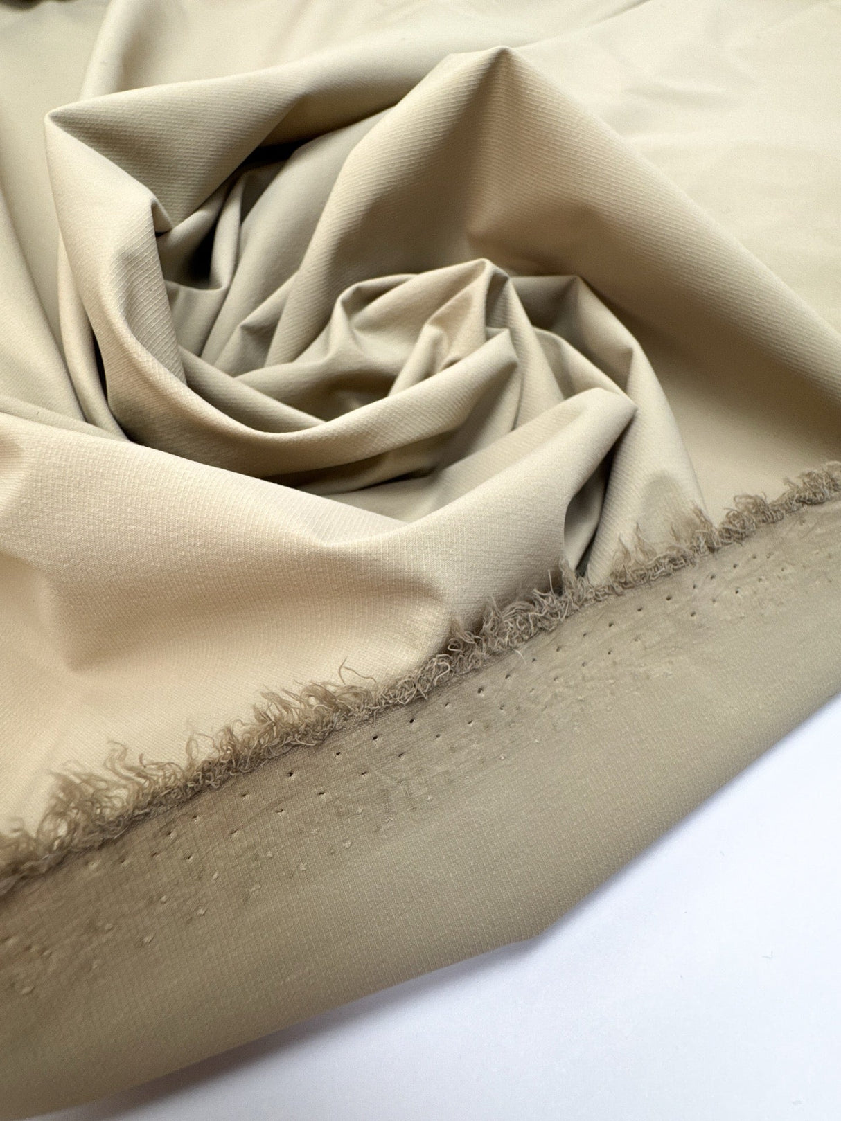 Polyamide Elastane Ripstop Checked Gray Beige