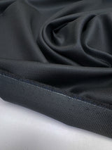 Wool Jacquard Fabric Blue Black