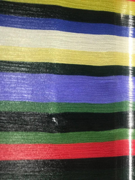Viscose Chiffon Multicolour Crinkled