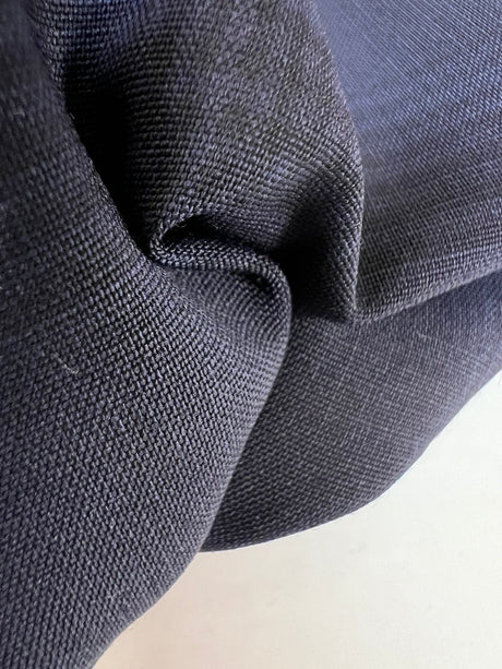 Wool Blend Tweed Checked Blue-Black Stretch