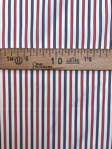 Cotton Poplin Striped Fabric