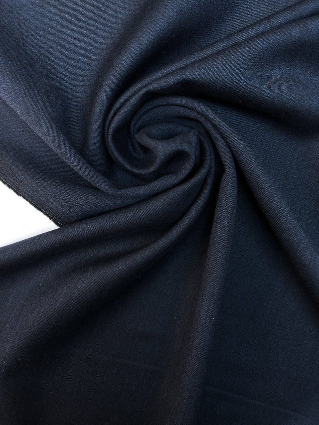 Wool Suit Twill Blue Black