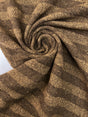 Italian Brown Striped Wool Fabric