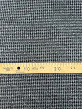 Acrylic Cotton Blend Jacquard Checked Gray Black