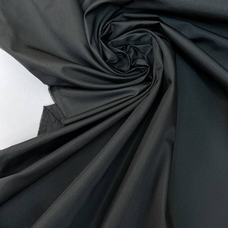 Polyester Rep Weave Suiting Black