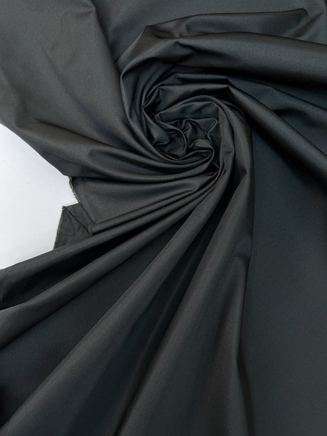 Polyester Rep Weave Suiting Black
