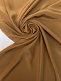Brown Crepe Polyester Fabric