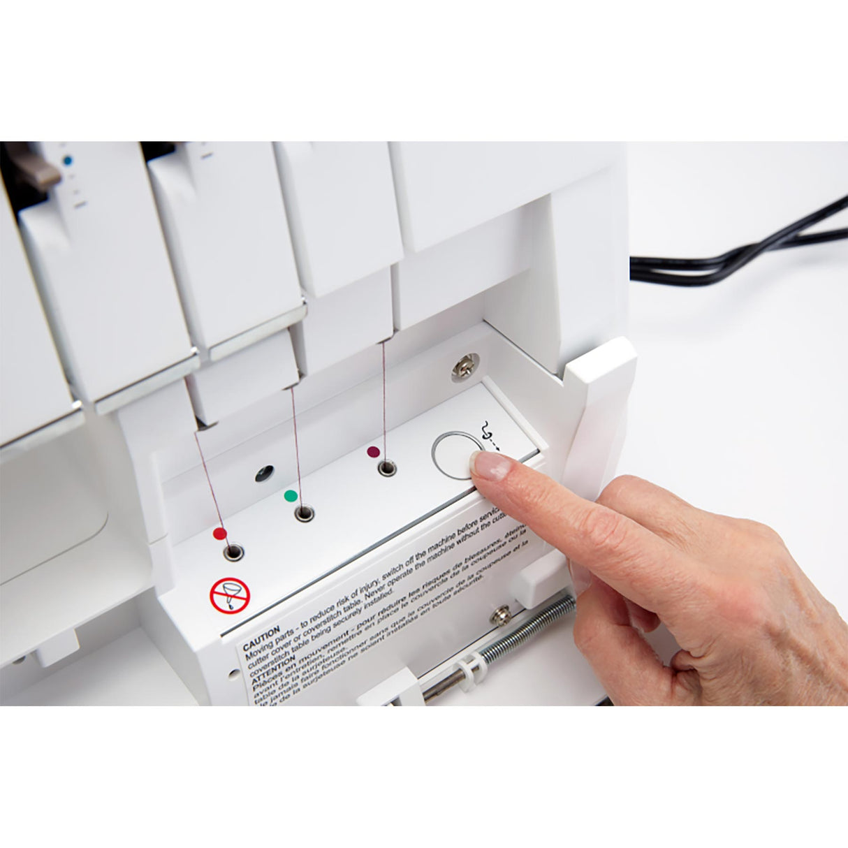 Husqvarna Viking Amber Air S 500 Coverlock Machine - Overlock Serger, 23 Stitches, 12" Extension Table (1 Unit)