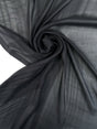 Silk Chiffon Fabric Black