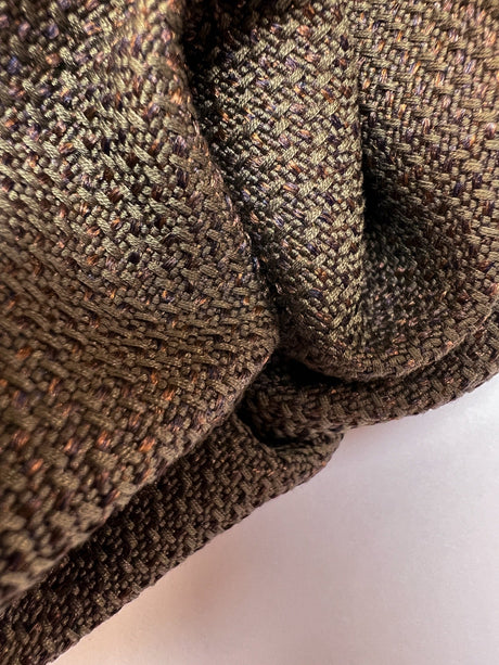 Polyester Tweed Melange Brown-Green