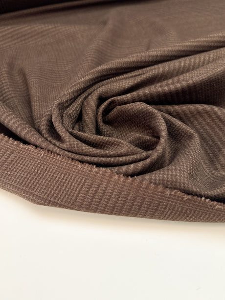 Cotton Brown Houndstooth Fabric